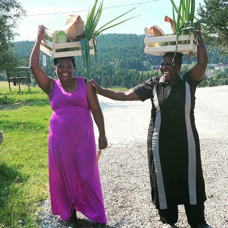 NOrsk og afrikansk grønnsakskasser
